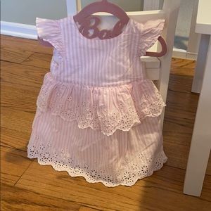 Baby Gap Pinstripe Eyelet Dress